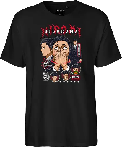 Hiromi Higuruma JJK Courtroom Cursed - higuruma, Jujutsu, special grade sorcerer, lawyer anime character, jjk culling game, anime gift idea, manga print, dark themed tee - Fairtrade T-Shirt