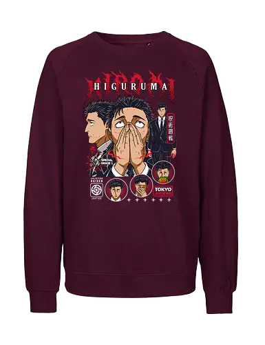 Hiromi Higuruma JJK Courtroom Cursed - higuruma, Jujutsu, special grade sorcerer, lawyer anime character, jjk culling game, anime gift idea, manga print, dark themed tee - Fairtrade Sweatshirt