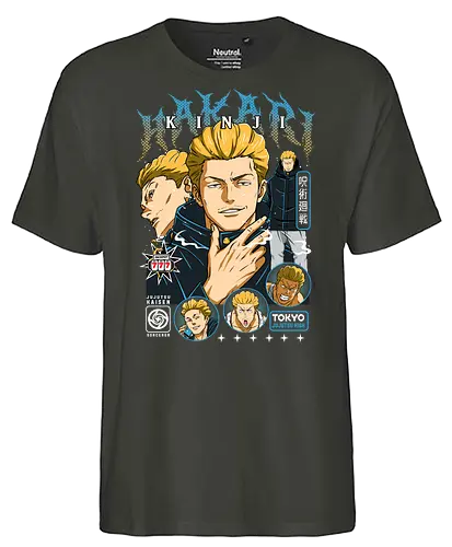 Kinji Hakari JJK Jackpot Energy - kinji hakari, Jujutsu, hakari domain expansion, charismatic anime character, jjk culling game player, anime birthday gift, bold character art, otaku fashion - Fairtrade T-Shirt