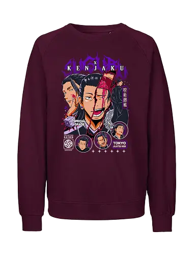 Kenjaku Suguru Geto JJK Ancient Evil - kenjaku, suguru geto, Jujutsu, special grade villain, anime mastermind, dark fantasy anime, jjk antagonist gift, otaku collector - Fairtrade Sweatshirt