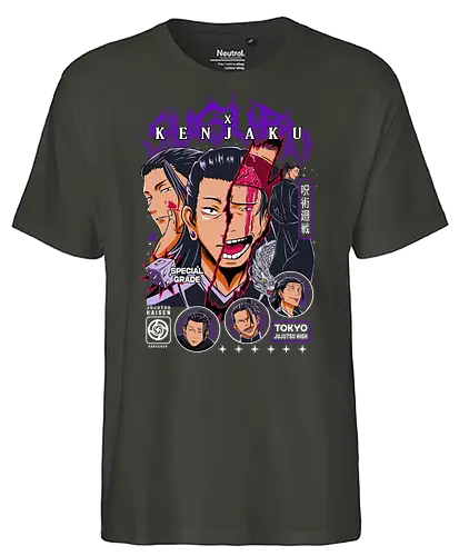 Kenjaku Suguru Geto JJK Ancient Evil - kenjaku, suguru geto, Jujutsu, special grade villain, anime mastermind, dark fantasy anime, jjk antagonist gift, otaku collector - Fairtrade T-Shirt
