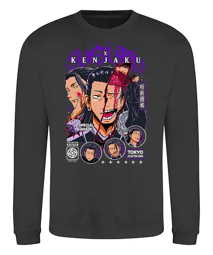 Kenjaku Suguru Geto JJK Ancient Evil - kenjaku, suguru geto, Jujutsu, special grade villain, anime mastermind, dark fantasy anime, jjk antagonist gift, otaku collector - Sweatshirt