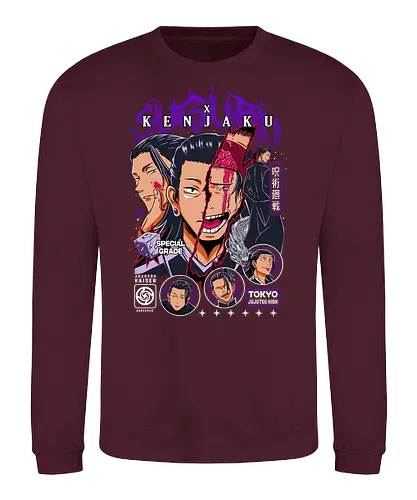Kenjaku Suguru Geto JJK Ancient Evil - kenjaku, suguru geto, Jujutsu, special grade villain, anime mastermind, dark fantasy anime, jjk antagonist gift, otaku collector - Sweatshirt