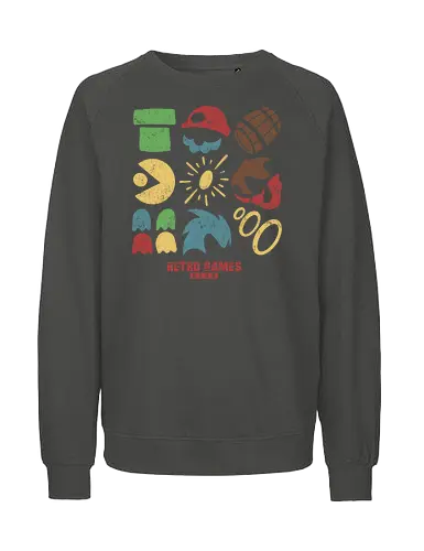 the retro club  - monster, daddy, infected, high risk, parasytes, game, retro, classic, video game, monstrous humanoid, horror, halloween, nightmare, post apocalypse, executioner, creature - Fairtrade Sweatshirt