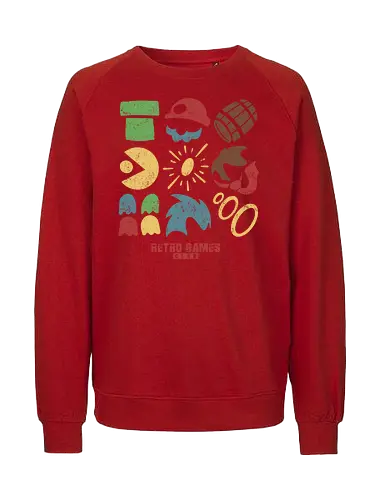 the retro club  - monster, daddy, infected, high risk, parasytes, game, retro, classic, video game, monstrous humanoid, horror, halloween, nightmare, post apocalypse, executioner, creature - Fairtrade Sweatshirt