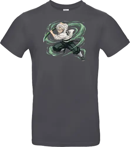 Slayer Sanemi Shinazugawa Wind Hashira Anime Design - Slayer, Sanemi, Sanemi Shinazugawa, Wind Hashira, Hashira, Anime, Manga, Kimetsu no Yaiba, Otaku, Japan Anime, Anime Fan, Schwertkämpfer, Geschenk Anime, Geek - Standard T-Shirt
