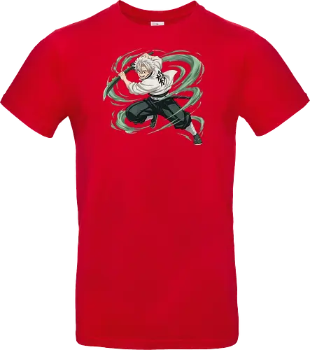 Slayer Sanemi Shinazugawa Wind Hashira Anime Design - Slayer, Sanemi, Sanemi Shinazugawa, Wind Hashira, Hashira, Anime, Manga, Kimetsu no Yaiba, Otaku, Japan Anime, Anime Fan, Schwertkämpfer, Geschenk Anime, Geek - Standard T-Shirt