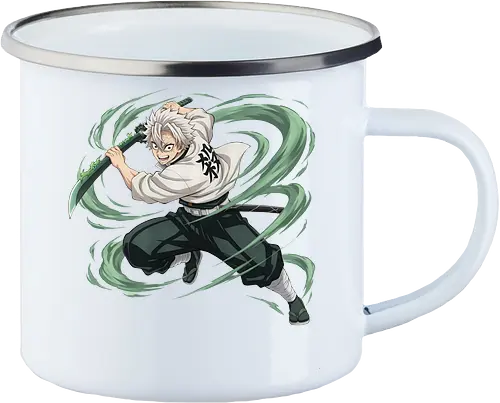 Slayer Sanemi Shinazugawa Wind Hashira Anime Design - Slayer, Sanemi, Sanemi Shinazugawa, Wind Hashira, Hashira, Anime, Manga, Kimetsu no Yaiba, Otaku, Japan Anime, Anime Fan, Schwertkämpfer, Geschenk Anime, Geek - Emailletasse