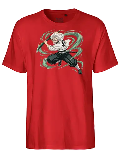 Slayer Sanemi Shinazugawa Wind Hashira Anime Design - Slayer, Sanemi, Sanemi Shinazugawa, Wind Hashira, Hashira, Anime, Manga, Kimetsu no Yaiba, Otaku, Japan Anime, Anime Fan, Schwertkämpfer, Geschenk Anime, Geek - Fairtrade T-Shirt