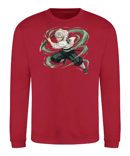 Slayer Sanemi Shinazugawa Wind Hashira Anime Design - Slayer, Sanemi, Sanemi Shinazugawa, Wind Hashira, Hashira, Anime, Manga, Kimetsu no Yaiba, Otaku, Japan Anime, Anime Fan, Schwertkämpfer, Geschenk Anime, Geek - Sweatshirt