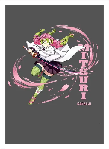 Slayer Mitsuri Kanroji Love Hashira Anime Design - Slayer, Mitsuri, Mitsuri Kanroji, Love Hashira, Hashira, Anime, Manga, Kimetsu no Yaiba, Otaku, Japan Anime, Anime Girl, Kawaii, Geschenk Anime, Geek - Kunstdruck