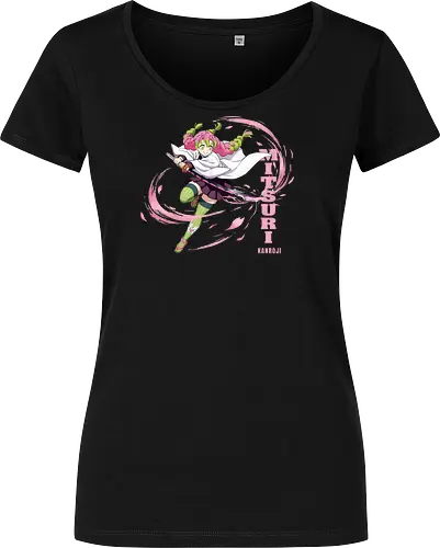 Slayer Mitsuri Kanroji Love Hashira Anime Design - Slayer, Mitsuri, Mitsuri Kanroji, Love Hashira, Hashira, Anime, Manga, Kimetsu no Yaiba, Otaku, Japan Anime, Anime Girl, Kawaii, Geschenk Anime, Geek - Damen T-Shirt