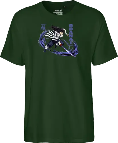 Slayer Obanai Iguro Serpent Hashira Anime Design - Slayer, Obanai, Obanai Iguro, Serpent Hashira, Hashira, Anime, Manga, Kimetsu no Yaiba, Otaku, Japan Anime, Anime Fan, Schlange, Geschenk Anime, Geek - Fairtrade T-Shirt