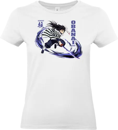 Slayer Obanai Iguro Serpent Hashira Anime Design - Slayer, Obanai, Obanai Iguro, Serpent Hashira, Hashira, Anime, Manga, Kimetsu no Yaiba, Otaku, Japan Anime, Anime Fan, Schlange, Geschenk Anime, Geek - Standard T-Shirt (Frauen)