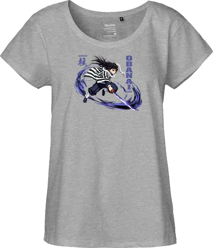 Slayer Obanai Iguro Serpent Hashira Anime Design - Slayer, Obanai, Obanai Iguro, Serpent Hashira, Hashira, Anime, Manga, Kimetsu no Yaiba, Otaku, Japan Anime, Anime Fan, Schlange, Geschenk Anime, Geek - Fairtrade Girl Shirt