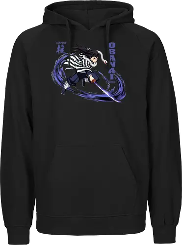 Slayer Obanai Iguro Serpent Hashira Anime Design - Slayer, Obanai, Obanai Iguro, Serpent Hashira, Hashira, Anime, Manga, Kimetsu no Yaiba, Otaku, Japan Anime, Anime Fan, Schlange, Geschenk Anime, Geek - Fairtrade Hoodie
