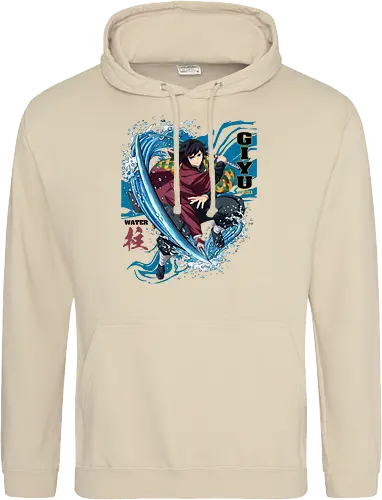 Slayer Giyu Tomioka Water Hashira Anime Design - Slayer, Giyu, Giyu Tomioka, Water Hashira, Hashira, Anime, Manga, Kimetsu no Yaiba, Otaku, Japan Anime, Anime Fan, Wasser, Geschenk Anime, Geek - Standard Hoodie