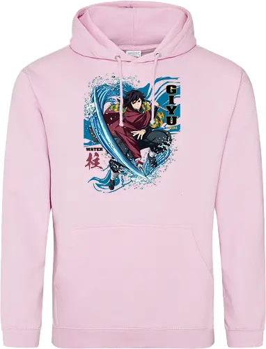 Slayer Giyu Tomioka Water Hashira Anime Design - Slayer, Giyu, Giyu Tomioka, Water Hashira, Hashira, Anime, Manga, Kimetsu no Yaiba, Otaku, Japan Anime, Anime Fan, Wasser, Geschenk Anime, Geek - Standard Hoodie