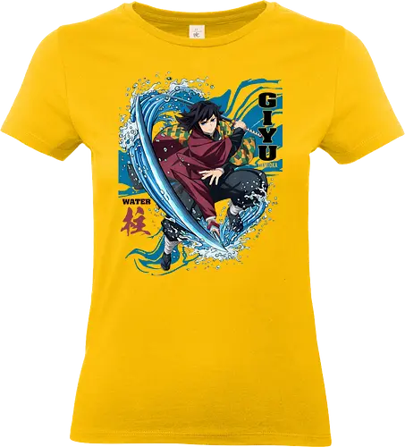 Slayer Giyu Tomioka Water Hashira Anime Design - Slayer, Giyu, Giyu Tomioka, Water Hashira, Hashira, Anime, Manga, Kimetsu no Yaiba, Otaku, Japan Anime, Anime Fan, Wasser, Geschenk Anime, Geek - Standard T-Shirt (Frauen)