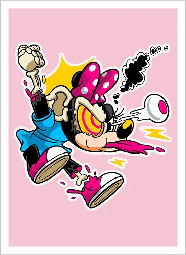 Freaky Explodierte Mäusedame - Cartoon Horror Underground