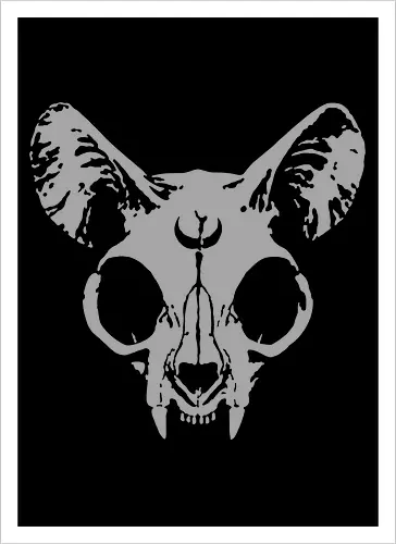 NekoMort Skull Cat Logo