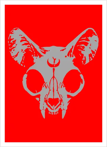 NekoMort Skull Cat Logo