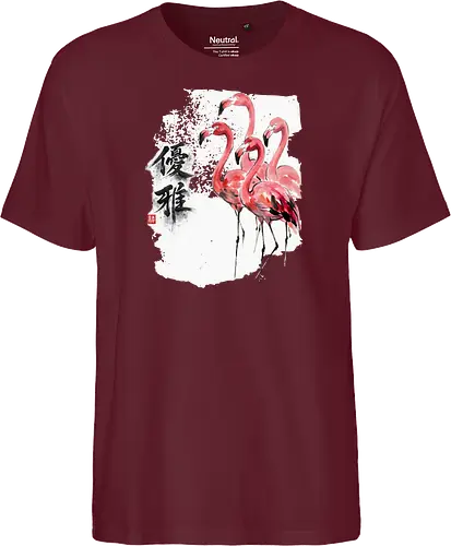 Flamingos – Japanischer Zen Aquarellstil