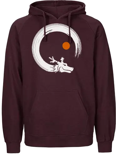 Kame enso - Dragon, goku, enso, circle - Fairtrade Hoodie