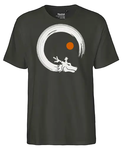Kame enso - Dragon, goku, enso, circle - Fairtrade T-Shirt