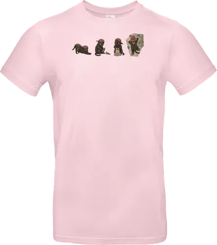Schwarze Kletterkatze – Lustiges Katzenmotiv für Katzenfans - Schwarze Katze, Kletterkatze, Katze, Katzenliebhaber, Katzenmotiv, Lustige Katze, Katzen Geschenk, Halloween Katze, Schwarzer Kater, Haustier, Niedliche Katze, Tiermotiv, Katzen Design, Katzenkunst, Geek Style - Standard T-Shirt