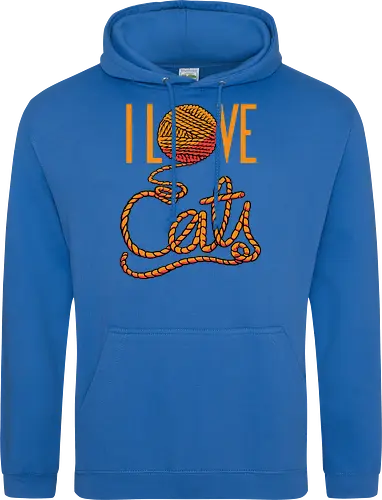 I love cats - Cats, Cat, Cat lover - Standard Hoodie