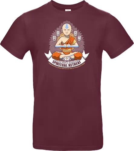 Meditierender Mönch - Spirituelles Vier-Nationen Emblem - meditierender Mönch Emblem, vier Elemente spirituell, Aang, Avatar, Avatar The Last Airbender, Air Temple Island, Katara, Sokka, Toph, Zuko, orientalischer Mönch Kunst, spirituelles Anime Design, Meditation Geek Druck, orientales Emblem Kunst, Mönch meditieren Shirt, vier Nationen Design, exklusiver spiritueller Druck, buddhistischer Geek Kunst, spirituelles Anime Shirt, Premium orientales Design, orangener Mönch Druck, vier Elemente Kanji Kunst, spirituelles Geek Shirt - Standard T-Shirt