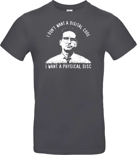 Falling Down Discs - falling down, funny, gaming, gamers, physical, copies, disks, cds, blu rays, digital downloads - Standard T-Shirt
