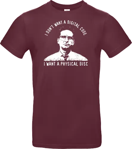 Falling Down Discs - falling down, funny, gaming, gamers, physical, copies, disks, cds, blu rays, digital downloads - Standard T-Shirt