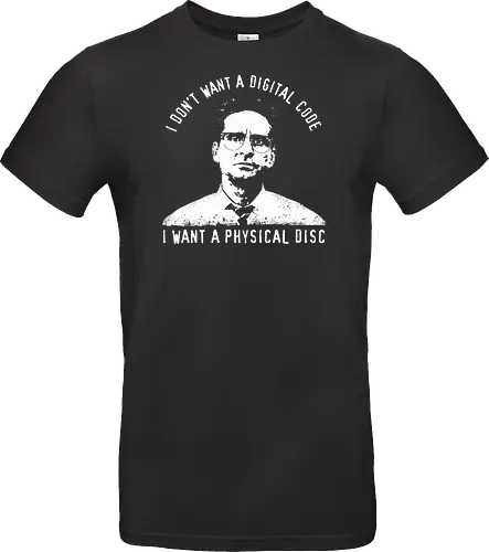 Falling Down Discs - falling down, funny, gaming, gamers, physical, copies, disks, cds, blu rays, digital downloads - Standard T-Shirt