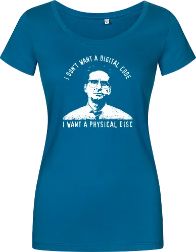 Falling Down Discs - falling down, funny, gaming, gamers, physical, copies, disks, cds, blu rays, digital downloads - Damen T-Shirt