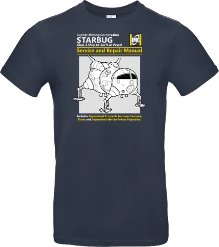 Weltraum Insekten-Shuttle Technisches Servicehandbuch Bergbau - Weltraum Insekten-Shuttle Handbuch, Bergbaugesellschaft Shuttle, Sci-Fi Servicehandbuch Parodie, Vintage Raumschiff Design, Geek Shuttle Druck, humoristisches Servicehandbuch Kunst, britisches Sci-Fi Shirt, Insekten-Schiff Design, Red Dwarf, Starbug, Jupiter Mining Corporation, JMC, Dave Lister, Arnold Rimmer, The Cat, Kryten, Sci-Fi Komödie Druck, Weltraum technische Parodie Kunst, Geek Humor Shirt, Vintage Raumshuttle Design, Gesellschaftsschiff Druck, humoristische Sci-Fi Kunst, Premium Nerd Shirt - Standard T-Shirt