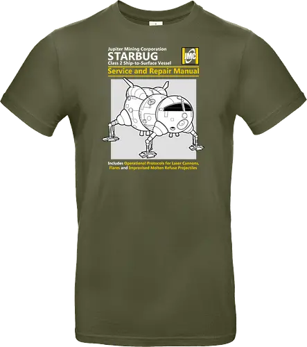 Weltraum Insekten-Shuttle Technisches Servicehandbuch Bergbau - Weltraum Insekten-Shuttle Handbuch, Bergbaugesellschaft Shuttle, Sci-Fi Servicehandbuch Parodie, Vintage Raumschiff Design, Geek Shuttle Druck, humoristisches Servicehandbuch Kunst, britisches Sci-Fi Shirt, Insekten-Schiff Design, Red Dwarf, Starbug, Jupiter Mining Corporation, JMC, Dave Lister, Arnold Rimmer, The Cat, Kryten, Sci-Fi Komödie Druck, Weltraum technische Parodie Kunst, Geek Humor Shirt, Vintage Raumshuttle Design, Gesellschaftsschiff Druck, humoristische Sci-Fi Kunst, Premium Nerd Shirt - Standard T-Shirt