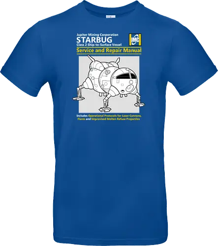 Weltraum Insekten-Shuttle Technisches Servicehandbuch Bergbau - Weltraum Insekten-Shuttle Handbuch, Bergbaugesellschaft Shuttle, Sci-Fi Servicehandbuch Parodie, Vintage Raumschiff Design, Geek Shuttle Druck, humoristisches Servicehandbuch Kunst, britisches Sci-Fi Shirt, Insekten-Schiff Design, Red Dwarf, Starbug, Jupiter Mining Corporation, JMC, Dave Lister, Arnold Rimmer, The Cat, Kryten, Sci-Fi Komödie Druck, Weltraum technische Parodie Kunst, Geek Humor Shirt, Vintage Raumshuttle Design, Gesellschaftsschiff Druck, humoristische Sci-Fi Kunst, Premium Nerd Shirt - Standard T-Shirt