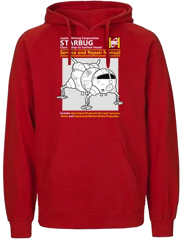Weltraum Insekten-Shuttle Technisches Servicehandbuch Bergbau - Weltraum Insekten-Shuttle Handbuch, Bergbaugesellschaft Shuttle, Sci-Fi Servicehandbuch Parodie, Vintage Raumschiff Design, Geek Shuttle Druck, humoristisches Servicehandbuch Kunst, britisches Sci-Fi Shirt, Insekten-Schiff Design, Red Dwarf, Starbug, Jupiter Mining Corporation, JMC, Dave Lister, Arnold Rimmer, The Cat, Kryten, Sci-Fi Komödie Druck, Weltraum technische Parodie Kunst, Geek Humor Shirt, Vintage Raumshuttle Design, Gesellschaftsschiff Druck, humoristische Sci-Fi Kunst, Premium Nerd Shirt - Fairtrade Hoodie