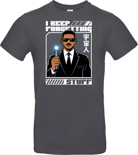 Forget Alien Movie - Movie, Classic, Classic Movie, 2000s, 2000, Alien, Extraterrestrial, Fun, Science Fiction, Adventure, Aliens, Universe, Space, Suit, Memory Loss, Memories, Memory, Cyberpunk, Technology, Futuristic, Futurism, Japan, Japanese, Modern, Hollywood, Funny, Cool, Scifi - Standard T-Shirt