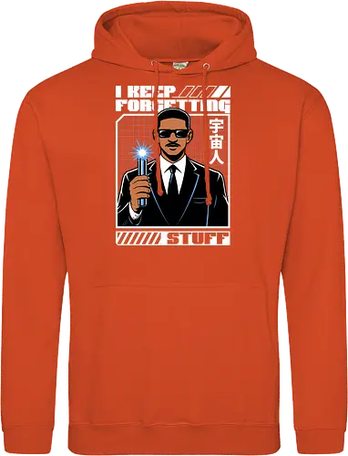 Forget Alien Movie - Movie, Classic, Classic Movie, 2000s, 2000, Alien, Extraterrestrial, Fun, Science Fiction, Adventure, Aliens, Universe, Space, Suit, Memory Loss, Memories, Memory, Cyberpunk, Technology, Futuristic, Futurism, Japan, Japanese, Modern, Hollywood, Funny, Cool, Scifi - Standard Hoodie