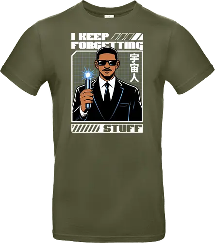 Forget Alien Movie - Movie, Classic, Classic Movie, 2000s, 2000, Alien, Extraterrestrial, Fun, Science Fiction, Adventure, Aliens, Universe, Space, Suit, Memory Loss, Memories, Memory, Cyberpunk, Technology, Futuristic, Futurism, Japan, Japanese, Modern, Hollywood, Funny, Cool, Scifi - Standard T-Shirt