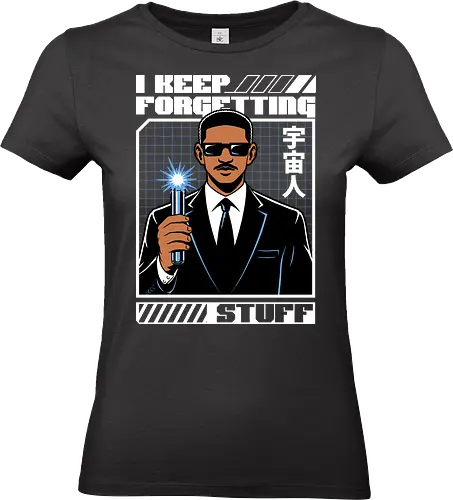 Forget Alien Movie - Movie, Classic, Classic Movie, 2000s, 2000, Alien, Extraterrestrial, Fun, Science Fiction, Adventure, Aliens, Universe, Space, Suit, Memory Loss, Memories, Memory, Cyberpunk, Technology, Futuristic, Futurism, Japan, Japanese, Modern, Hollywood, Funny, Cool, Scifi - Standard T-Shirt (Frauen)