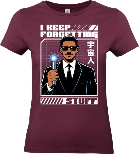 Forget Alien Movie - Movie, Classic, Classic Movie, 2000s, 2000, Alien, Extraterrestrial, Fun, Science Fiction, Adventure, Aliens, Universe, Space, Suit, Memory Loss, Memories, Memory, Cyberpunk, Technology, Futuristic, Futurism, Japan, Japanese, Modern, Hollywood, Funny, Cool, Scifi - Standard T-Shirt (Frauen)