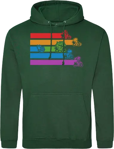 Kart Shell Game - game, games, video game, video games, vintage, retro, vintage retro, classic, classic video game, classic video games, classic game, classic games, kart, nerd, geek, cool - Standard Hoodie