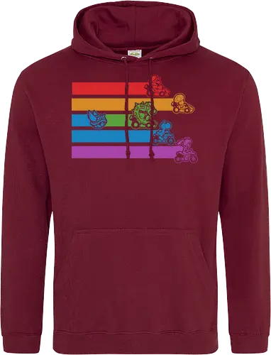 Kart Shell Game - game, games, video game, video games, vintage, retro, vintage retro, classic, classic video game, classic video games, classic game, classic games, kart, nerd, geek, cool - Standard Hoodie