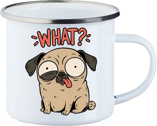 Pug Dog Funny - Pug, Dog, Funny, Fun, Pet, Animal, Cool, Just Awesome, Awesome, Lost, Cute, Life, Derpy, What, Dumb, Pugs, Original Art - Emailletasse