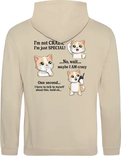 ...Hold on (Back) - Smilow, Twitch, Streamer, Katze, Chaos, Liebe, Herz - Standard Hoodie