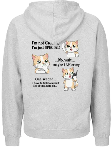 ...Hold on (Back) - Smilow, Twitch, Streamer, Katze, Chaos, Liebe, Herz - Fairtrade Hoodie